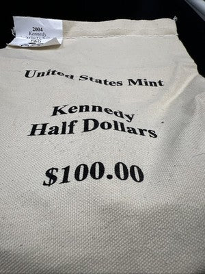200 Coin BU U.S. Mint Bag 2004 P & D Kennedy Clad Half Dollar Coins UNC