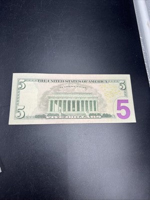 Star * 2013 $5 FRN Federal Reserve Note UNC Uncirculated Neat Serial # 14789477