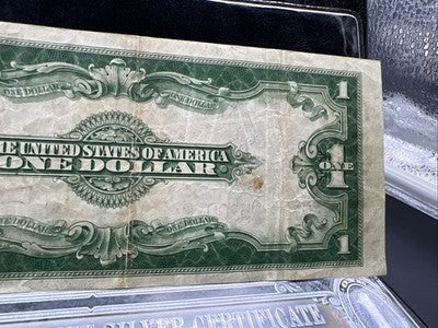 1923 $1 One Dollar Silver Certificate Horse Blanket Speelman White Fine Details