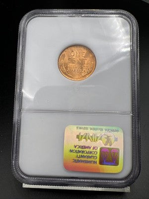 1958 D 1c Lincoln Wheat Cent Penny MS66 RD #022 Gem BU