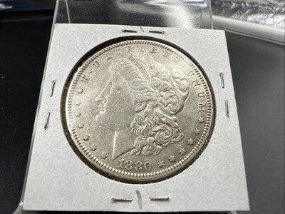 1880 O Morgan Dollar Coin Micro o Variety Morgan Dollar XF EF Details SK#A