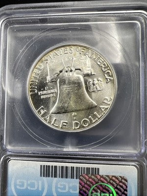 1963 50c Franklin Silver Half Dollar Coin ICG MS65 #104