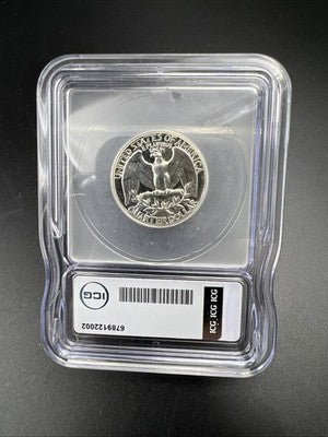 1963 P Washington Silver Quarter Coin ICG PR69 Cameo #02