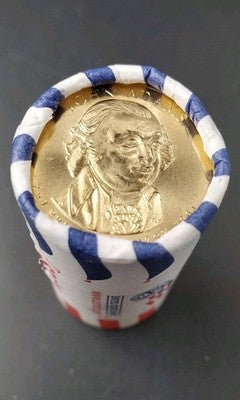 2007 D John Adams Presidential Dollar US Mint BU Roll 25 Coins Uncirculated
