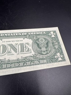 1969 $1 One Dollar FRN Federal Reserve Note UNC #807