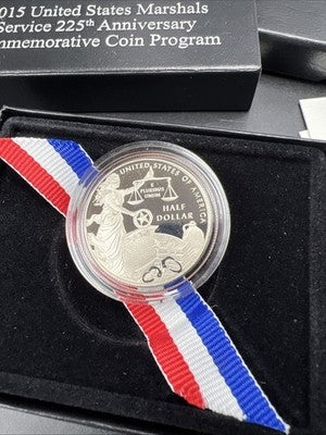 2015 S US Marshalls Service Commemorative Copper Nickel Half Dollar Coin