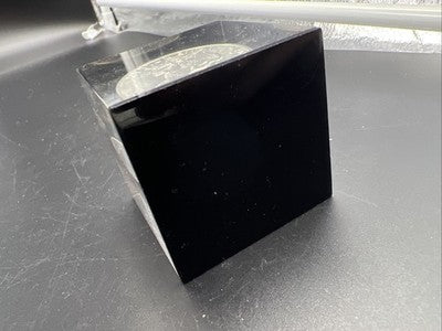 Coin Cube 1971 D $1 Ike Eisenhower Dollar in Clear Plastic Block Paperweight