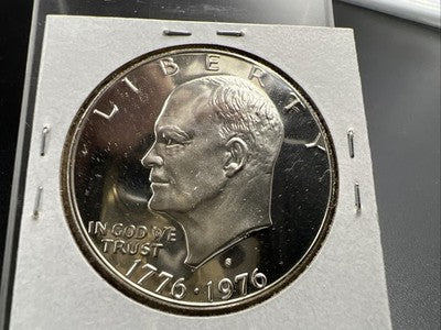 1976 $1 Ike Eisenhower 40% silver Dollar Coin Gem Proof SK#2b