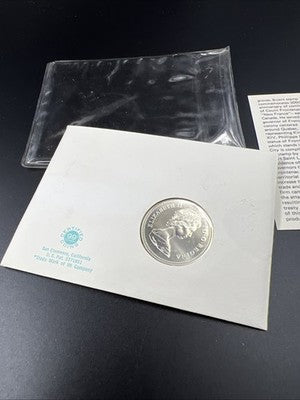 1972 $1 Canada Copper Nickel Canoe Dollar Gem UNC in Postcard