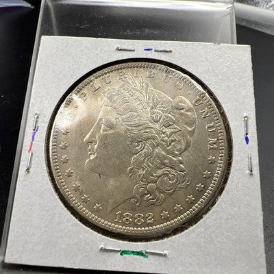 1882 O / S Morgan Silver Dollar Coin CH XF EF Extra Fine Circ