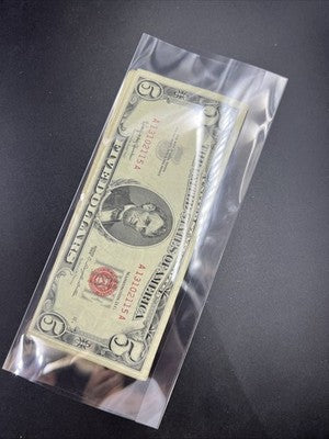 Lot of 10 1963 $5 USN United States Red Seal Five Dollar Notes VG / Fine #115