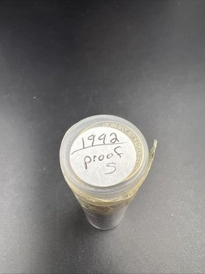 1992 S 5c Proof Jefferson Nickel 40 Coin Roll Choice Proof