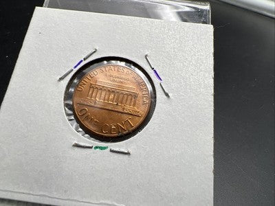 1985 P 1c Lincoln Memorial 1c Penny Coin Major Die Cud Error CH/Gem BU UNC sku#2