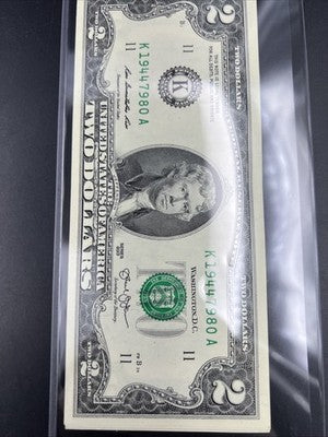 5 Consecutive 2013 $2 FRN Federal Reserve Notes UNC Uncirculated #80