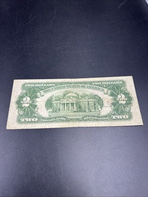 1928 G $2 USN United States Note Red Seal VG Very Good Circ #13