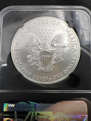 2020 S Emergency Production 1 Oz American Silver Eagle Moy Signature NGC MS70 #1