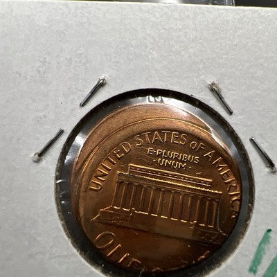 1988 1c Lincoln Memorial Cent Penny 25% Off Center BU UNC SKU#AQ