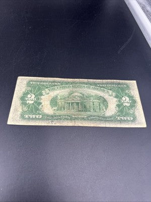 1928 G $2 Two Dollar Legal Tender United States Red Seal Note Good Circ #914