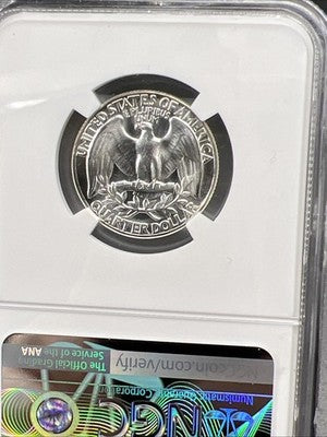 1954 P 25c Washington Silver Quarter Coin PF67 Gem Proof Certified #027 NGC