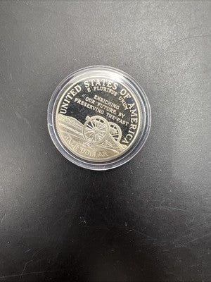 1995 S Civil War 50c Commemorative Copper Nickel Half Dollar Coin in Capsule #a