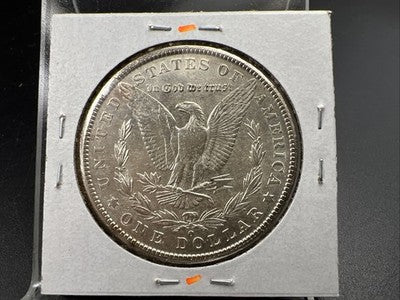 1902 O $1 Morgan Silver Dollar Coin Die Chip Error AU About UNC