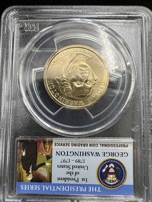 2007 George Washington Presidential Error Coin PCGS MS65 Missing Edge Lettering