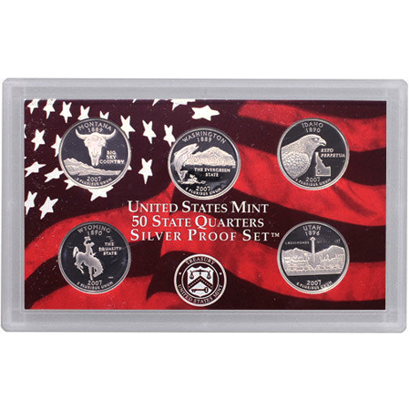 2007S 5-Piece Quarter Silver Proof Set