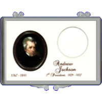 Marcus 2008 $1 Jackson Coin Holder Presidential Dollar Snaplock