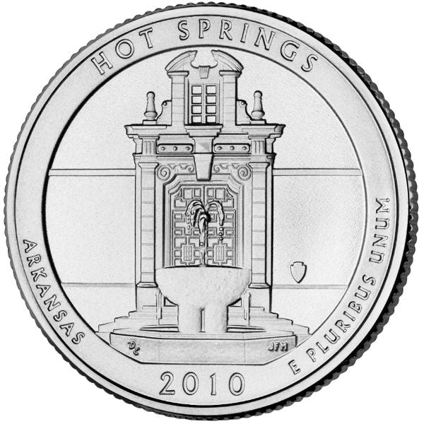 2010 P Hot Springs National Park (Arkansas) 40 Coin Roll ATB