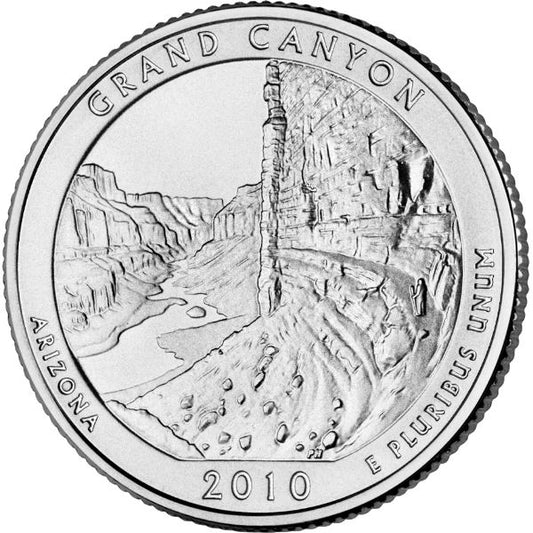 2010 D Grand Canyon National Park (Arizona) ATB 25c Quarter America The Beautiful Single Coin