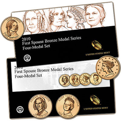 2010 First Spouse Bronze 4-Medal Set