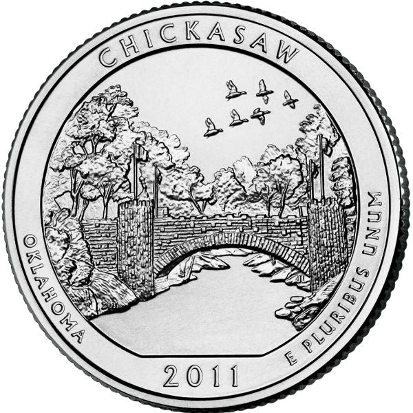 2011 D Chickasaw National Recreation Area (Oklahoma) 40 Coin Roll ATB