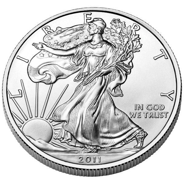 2011 $1 Silver Eagle 1 oz ASE American BU UNC Business Strike Single Coin