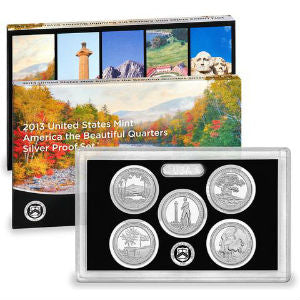 2013S 5-piece quarter Silver Proof set