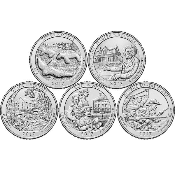 2017D 25C 5-Coin Set