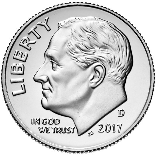 2017 D 10C Roosevelt Dime Single Coin BU