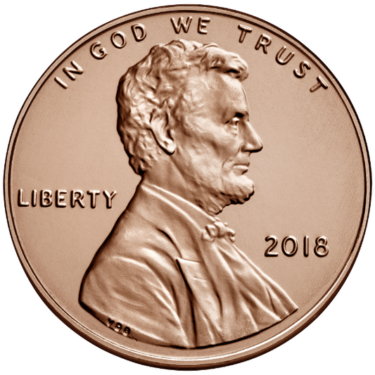2018 P 1C Lincoln Shield Cent Penny Single Coin BU