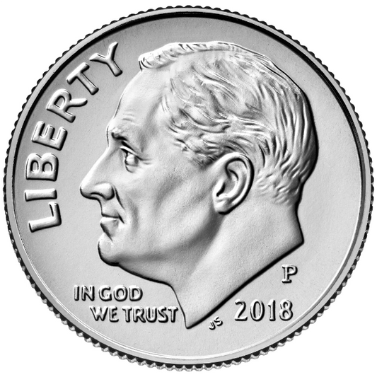 2018 P 10C Roosevelt Dime Single Coin