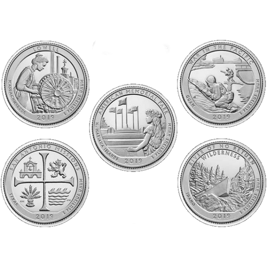 2019D 25C 5-Coin Set