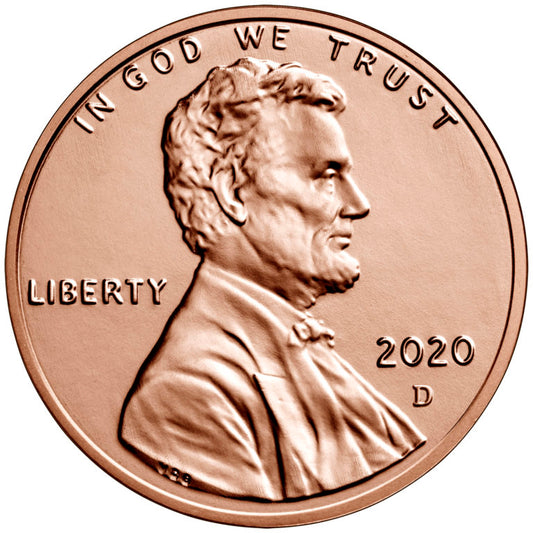 2020 D 1C Lincoln Shield Cent Penny Single Coin BU