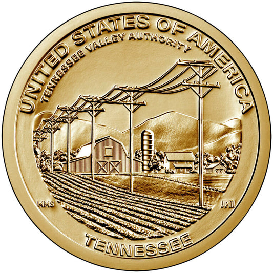 2022 D American Innovation $1 Golden Dollar Single Coin – Tennessee