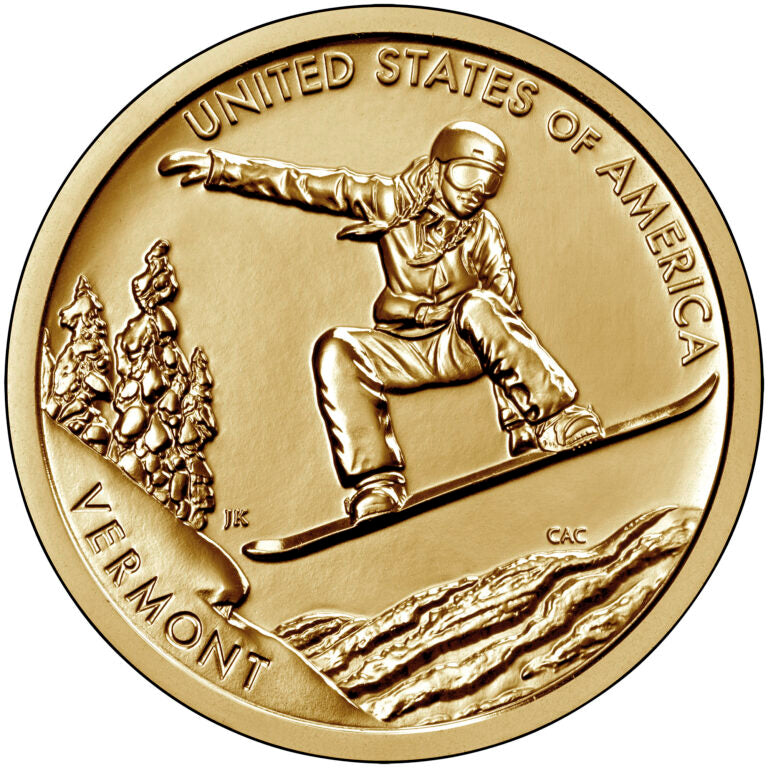 2022 P American Innovation $1 Golden Dollar Single Coin – Vermont
