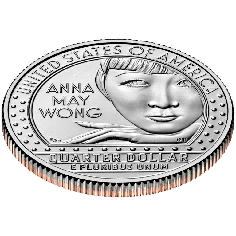 2022 D 25c American Women Quarter Anna May Wong Single Coin BU UNC Uncirculated