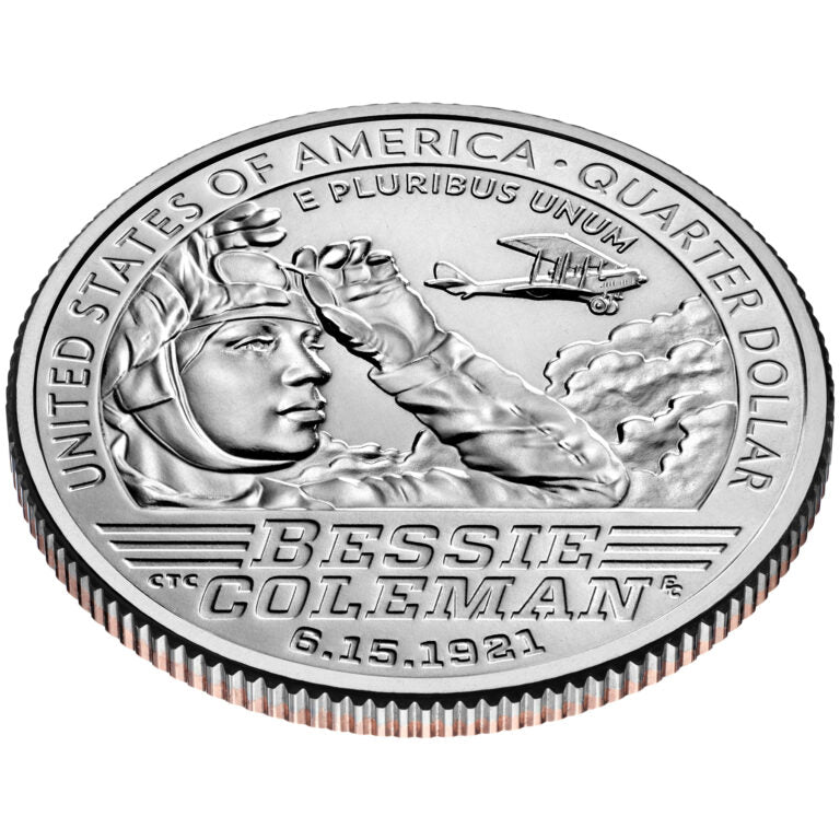 2023 P 25c American Women Quarter Bessie Coleman Single Coin BU UNC Uncirculated