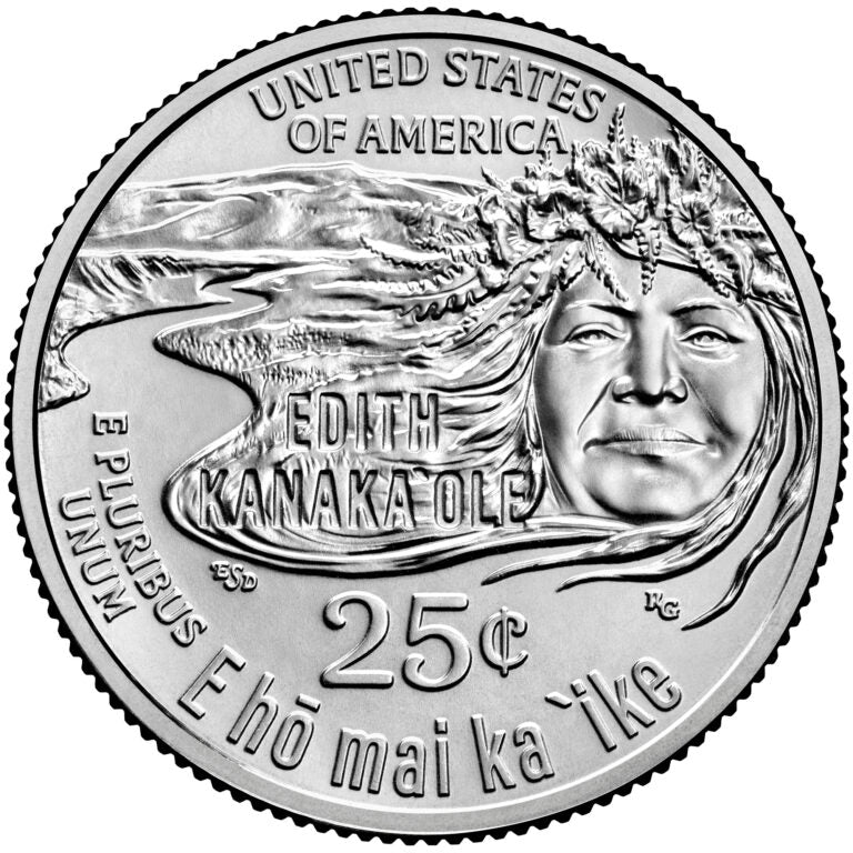 2023 P 25c American Women Quarter Edith Kanakaʻole Single Coin BU UNC Uncirculated