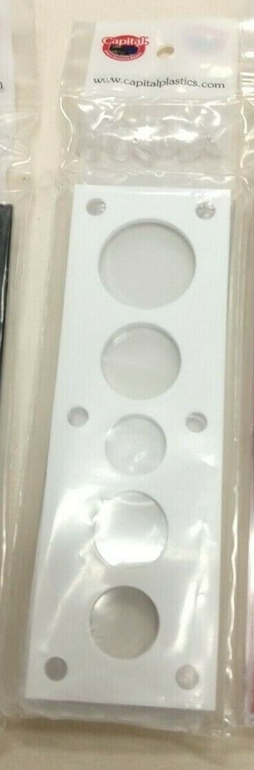 WHITE CAPITAL PLASTICS 5 COIN MINT SET NEW SECURE PLASTIC HOLDER MADE IN USA
