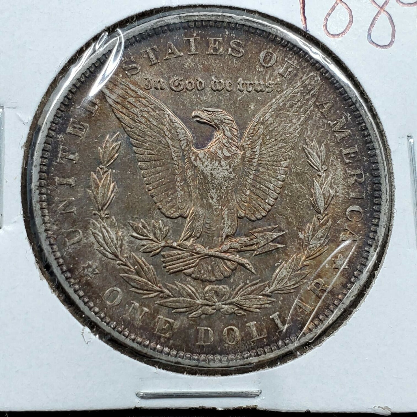 1889 $1 Morgan Silver Dollar Coin Choice XF EF / AU Original Toning