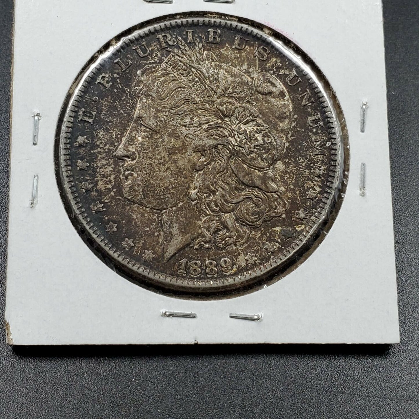 1889 $1 Morgan Silver Dollar Coin Choice XF EF / AU Original Toning
