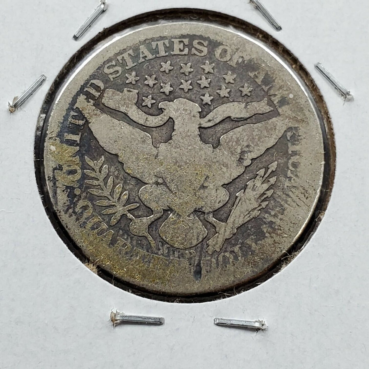 1908 D 25C Barber Silver Quarter Coin Choice AG / GOOD Circulated NEAT TONING