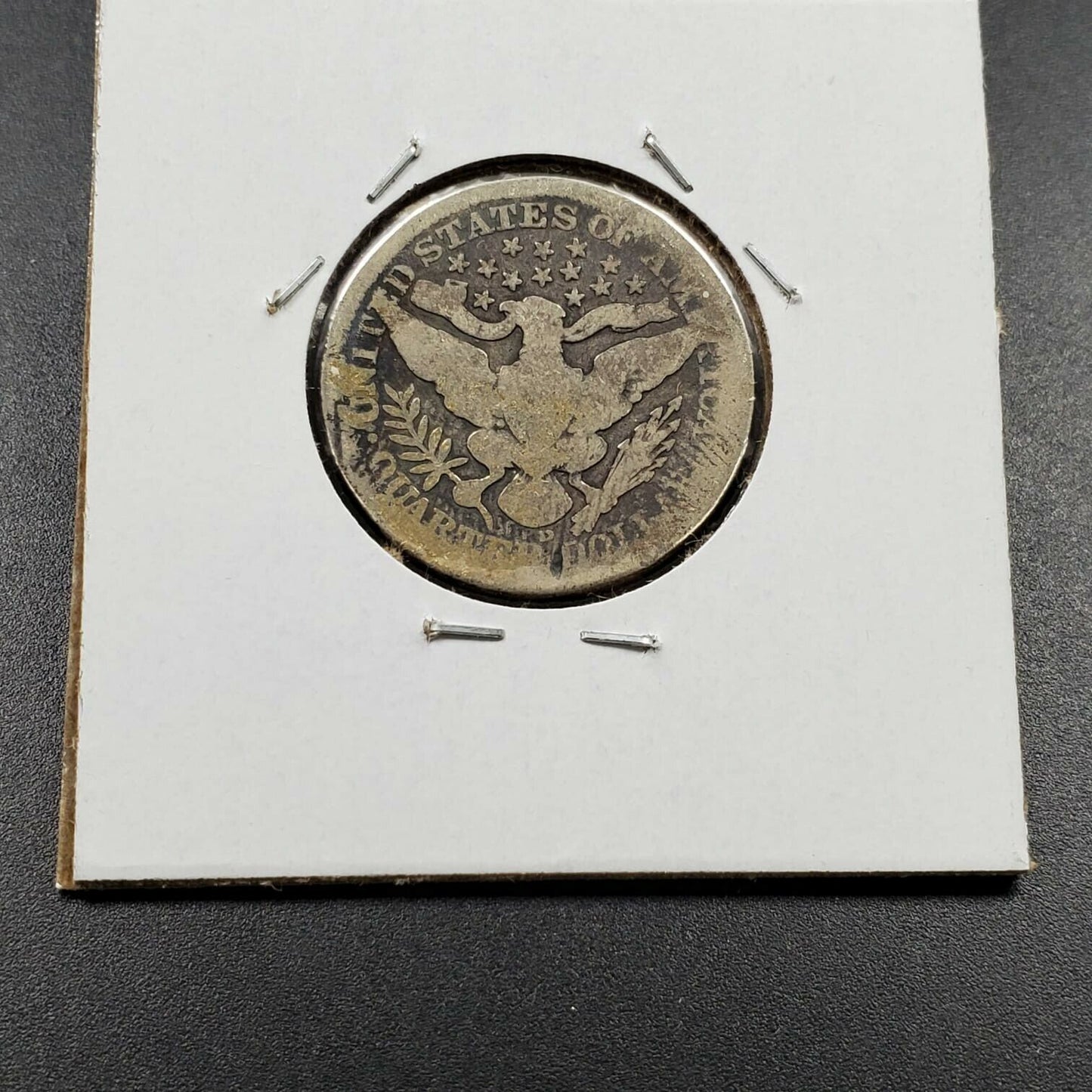 1908 D 25C Barber Silver Quarter Coin Choice AG / GOOD Circulated NEAT TONING